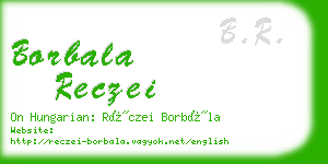 borbala reczei business card